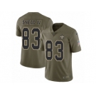 Men Nike New Orleans Saints #83 Willie Snead Limited Olive 2017 Salute to Service NFL Jersey