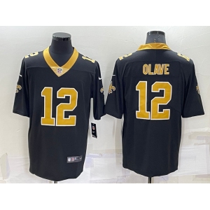 Men's New Orleans Saints #12 Chris Olave Black 2022 Vapor Untouchable Stitched NFL Nike Limited Jersey