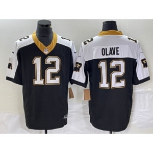 Men's New Orleans Saints #12 Chris Olave Black 2023 FUSE 1987 Legacy Vapor Stitched Jersey