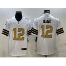 Men's New Orleans Saints #12 Chris Olave White 2022 Color Rush Stitched NFL Nike Limited Jersey