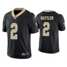 Men's New Orleans Saints #2 Spencer Rattler Black 2025 Vapor Limited Football Stitched Jersey