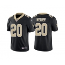 Men's New Orleans Saints #20 Pete Werner Black Vapor Limited Stitched Jersey