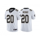 Men's New Orleans Saints #20 Pete Werner White Vapor Limited Stitched Jersey