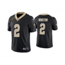 Men's New Orleans Saints 2022 #2 Jameis Winston Black With 4-star C Patch Vapor Untouchable Limited Stitched NFL Jersey