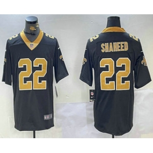 Men's New Orleans Saints #22 Rashid Shaheed Black 2023 Vapor Limited Stitched Jersey