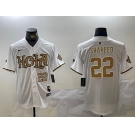 Men's New Orleans Saints #22 Rashid Shaheed White Cool Base Stitched Baseball Jerseys