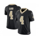 Men's New Orleans Saints #4 Derek Carr Black 2023 F.U.S.E. Vapor Untouchable Limited Football Stitched Jersey