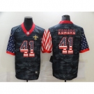 Men's New Orleans Saints #41 Alvin Kamara Camo Flag Nike Limited Jersey