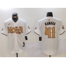 Men's New Orleans Saints #41 Alvin Kamara White Nola Baseball Jersey