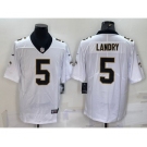 Men's New Orleans Saints #5 Jarvis Landry White 2022 Vapor Untouchable Stitched NFL Nike Limited Jersey