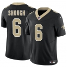 Men's New Orleans Saints #6 Tyler Shough Black 2025 Draft F.U.S.E. Vapor Limited Football Stitched Jersey