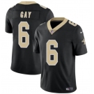 Men's New Orleans Saints #6 Willie Gay Black Vapor Limited Football Stitched Jersey