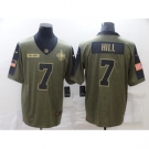 Men's New Orleans Saints #7 Taysom Hill Nike Olive 2021 Salute To Service Limited Player Jersey