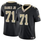 Men's New Orleans Saints #71 Kelvin Banks Jr Black 2025 Draft F.U.S.E. Vapor Limited Football Stitched Jersey