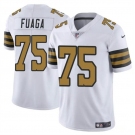 Men's New Orleans Saints #75 Taliese Fuaga White 2024 Draft Color Rush Limited Football Stitched Jersey