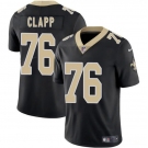Men's New Orleans Saints #76 Will Clapp Black 2025 Vapor Limited Football Stitched Jersey