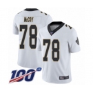 Men's New Orleans Saints #78 Erik McCoy White Vapor Untouchable Limited Player 100th Season Football Jersey