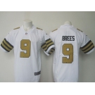 Men's New Orleans Saints #9 Drew Brees Nike White Color Rush Limited Jersey