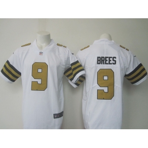 Men's New Orleans Saints #9 Drew Brees Nike White Color Rush Limited Jersey