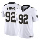 Men's New Orleans Saints #92 Chase Young White 2023 F.U.S.E Vapor Limited Football Stitched Jersey