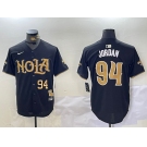 Men's New Orleans Saints #94 Cameron Jordan Black Cool Base Stitched Baseball Jerseys