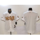 Men's New Orleans Saints Blank White Nola Baseball Jersey