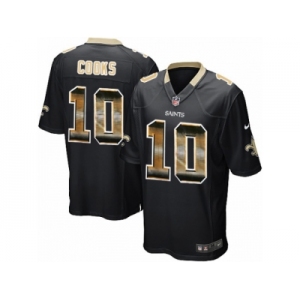 Men's Nike New Orleans Saints #10 Brandin Cooks Limited Black Strobe NFL Jersey