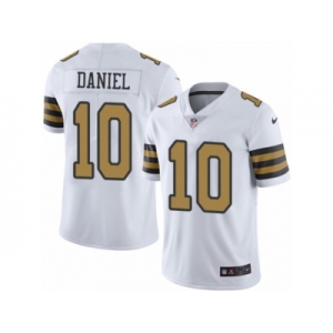 Men's Nike New Orleans Saints #10 Chase Daniel Limited White Rush NFL Jersey