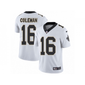 Men's Nike New Orleans Saints #16 Brandon Coleman Vapor Untouchable Limited White NFL Jersey