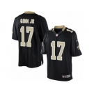 Men's Nike New Orleans Saints #17 Ted Ginn Jr Limited Black Team Color NFL Jersey