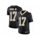 Men's Nike New Orleans Saints #17 Ted Ginn Jr Vapor Untouchable Limited Black Team Color NFL Jersey