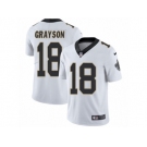 Men's Nike New Orleans Saints #18 Garrett Grayson Vapor Untouchable Limited White NFL Jersey