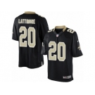 Men's Nike New Orleans Saints #20 Marshon Lattimore Limited Black Team Color NFL Jersey