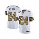 Men's Nike New Orleans Saints #24 Kyle Wilson Limited White Rush NFL Jersey