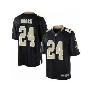 Men's Nike New Orleans Saints #24 Sterling Moore Limited Black Team Color NFL Jersey