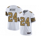 Men's Nike New Orleans Saints #24 Sterling Moore Limited White Rush NFL Jersey