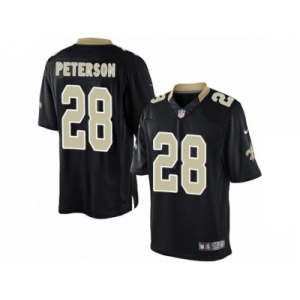 Men's Nike New Orleans Saints #28 Adrian Peterson Limited Black Team Color NFL Jersey