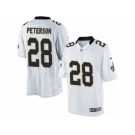 Men's Nike New Orleans Saints #28 Adrian Peterson Limited White NFL Jersey