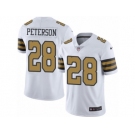 Men's Nike New Orleans Saints #28 Adrian Peterson Limited White Rush NFL Jersey