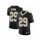 Men's Nike New Orleans Saints #29 John Kuhn Vapor Untouchable Limited Black Team Color NFL Jersey