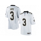 Men's Nike New Orleans Saints #3 Will Lutz Limited White NFL Jersey