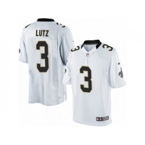 Men's Nike New Orleans Saints #3 Will Lutz Limited White NFL Jersey