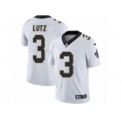 Men's Nike New Orleans Saints #3 Will Lutz Vapor Untouchable Limited White NFL Jersey