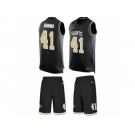 Men's Nike New Orleans Saints #41 Alvin Kamara Limited Black Tank Top Suit NFL Jersey