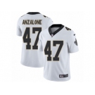 Men's Nike New Orleans Saints #47 Alex Anzalone Vapor Untouchable Limited White NFL Jersey