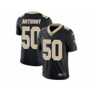 Men's Nike New Orleans Saints #50 Stephone Anthony Vapor Untouchable Limited Black Team Color NFL Jersey