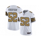 Men's Nike New Orleans Saints #52 Craig Robertson Limited White Rush NFL Jersey