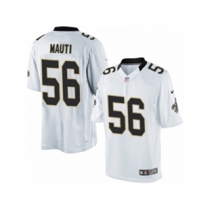 Men's Nike New Orleans Saints #56 Michael Mauti Limited White NFL Jersey