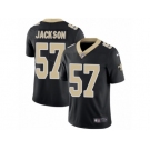 Men's Nike New Orleans Saints #57 Rickey Jackson Vapor Untouchable Limited Black Team Color NFL Jersey