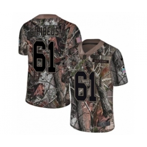 Men's Nike New Orleans Saints #61 Josh LeRibeus Camo Rush Realtree Limited NFL Jersey